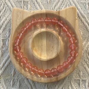 Elegant Pink Beaded Bracelet
